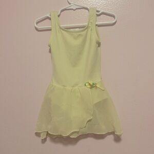 Princess Aurora by Body Wrappers Yellow Skirted Leotard Sz 4-6